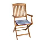 Poduszka na meble outdoorowe 40x40 cm w kolorowe pasy