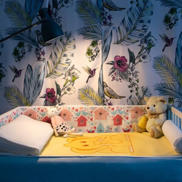 Top na materac 120x60 ochraniacz do łóżeczka - Dream żółty słoń