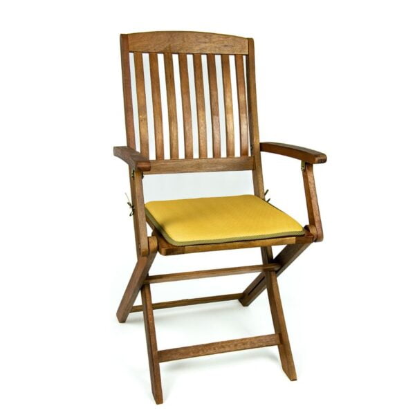 Poduszka na krzesło ogrodowe lub tarasowe 40x40 w kolorze żółtym
