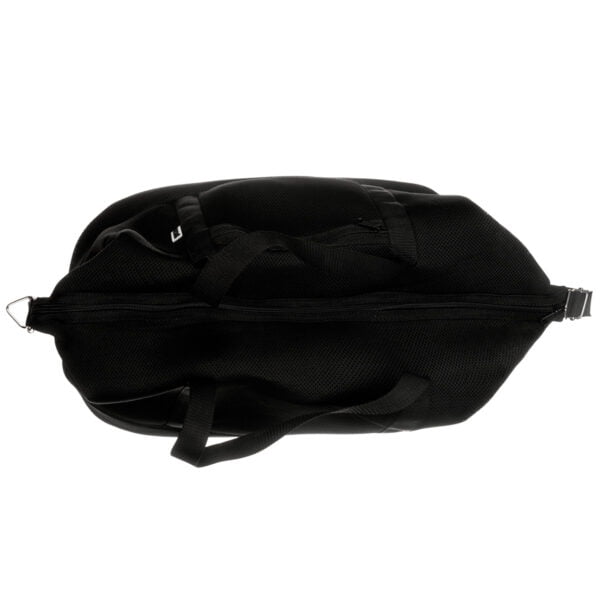 Pojemna torba na siłownię w kolorze czarnym 60x35 cm - od góry