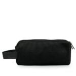 Elegancka kosmetyczka podłużna czarna 25x24 - tył