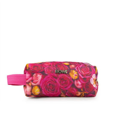 Kosmetyczka podróżna do walizki damska - różowe róże 20x15