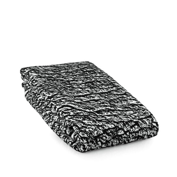 Czarno-biała narzuta na łóżko hotelowe MONACO 220x240 cm