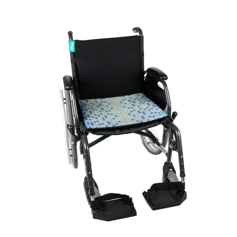 Poduszka przeciwodleżynowa do wózka 45x40 cm AIRFLOW - wzór niebieskie plastry miodu