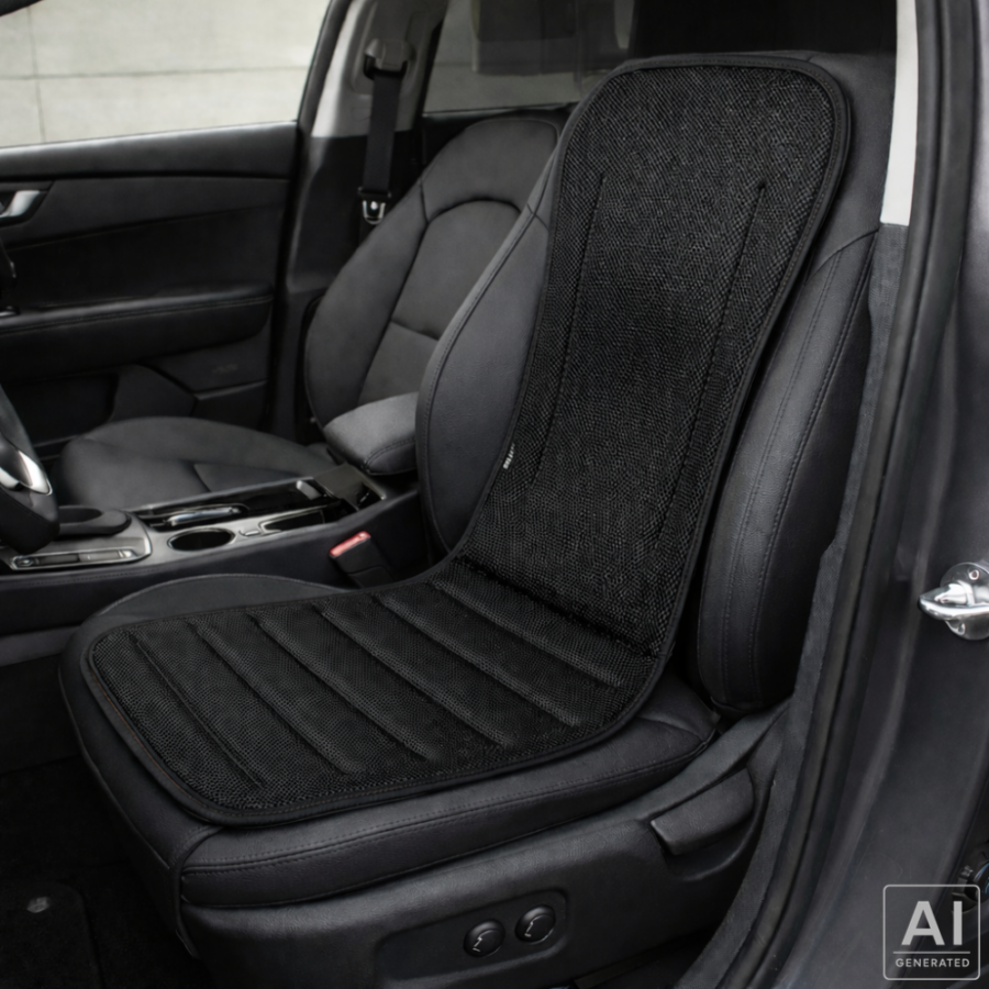 mata na siedzenie samochodowe AirDrive Classic z czarna - aranż