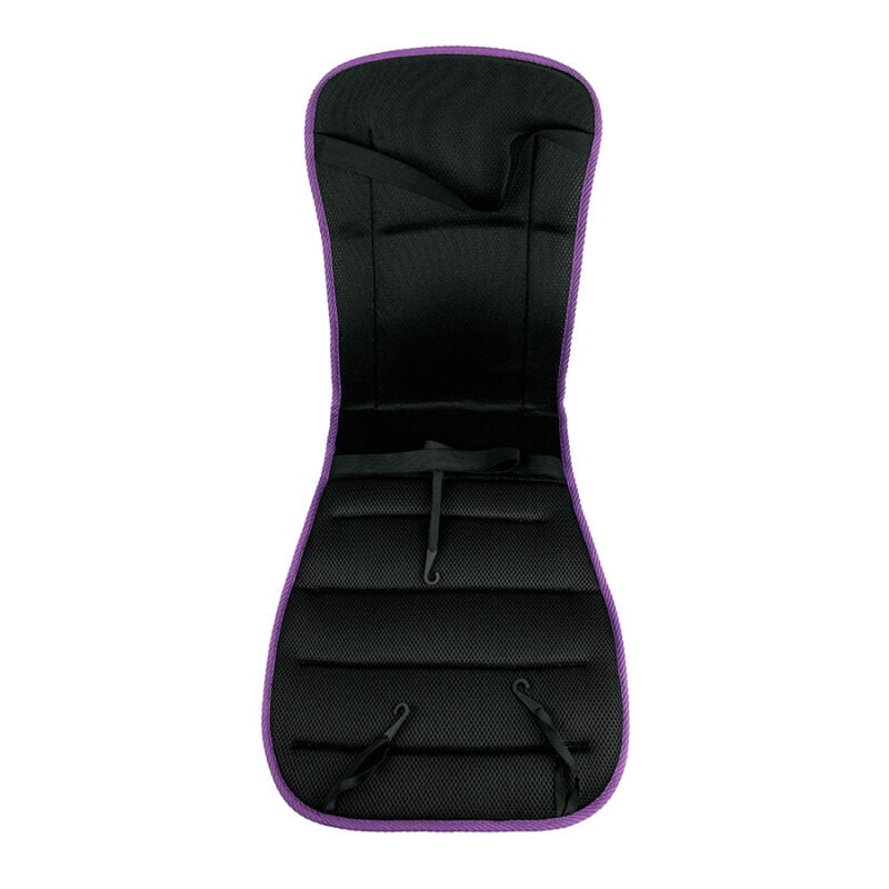 Oddychająca nakładka na fotel kierowcy z fioletową lamówką AirDrive - tył