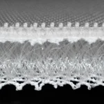 Przekrój dzianiny 3D z odcieniem szarości