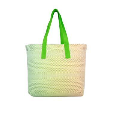 Torba na zakupy z dodatkową kieszenią w kolorach mango 45x33 cm