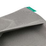 Pokrowiec do poduszki na siedzisko wózka inwalidzkiego w kolorze szarym 45x40 cm - zbliżenie