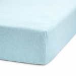 Prześcieradło niebieskie 90x200 bawełniane z gumką