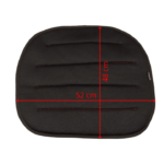 Poduszka na fotel samochodowy AirDrive Classic czarna z czerwoną nitką - obrazek 7